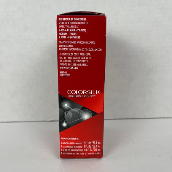 Revlon Colorsilk Hair Color Permanent 20 Brown Black Ammonia Free Keratin - Picture 3 of 6